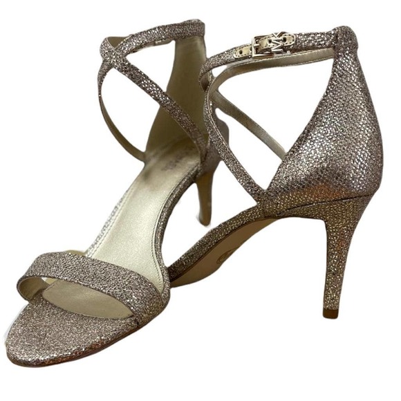 👡⚡185⚡👡 Michael Kors Sand Heels BRAND NEW - Picture 5 of 8